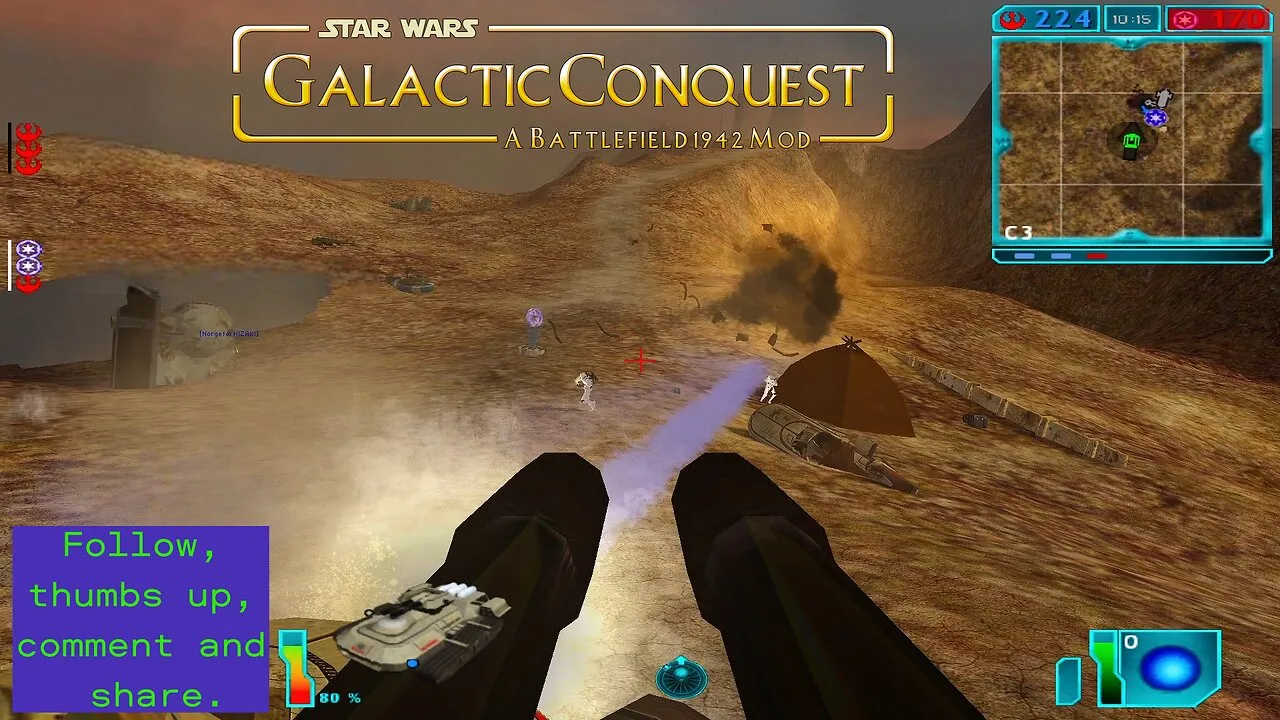 Battlefield 1942 ⧸ GALACTIC CONQUEST GC MINI WASTELAND