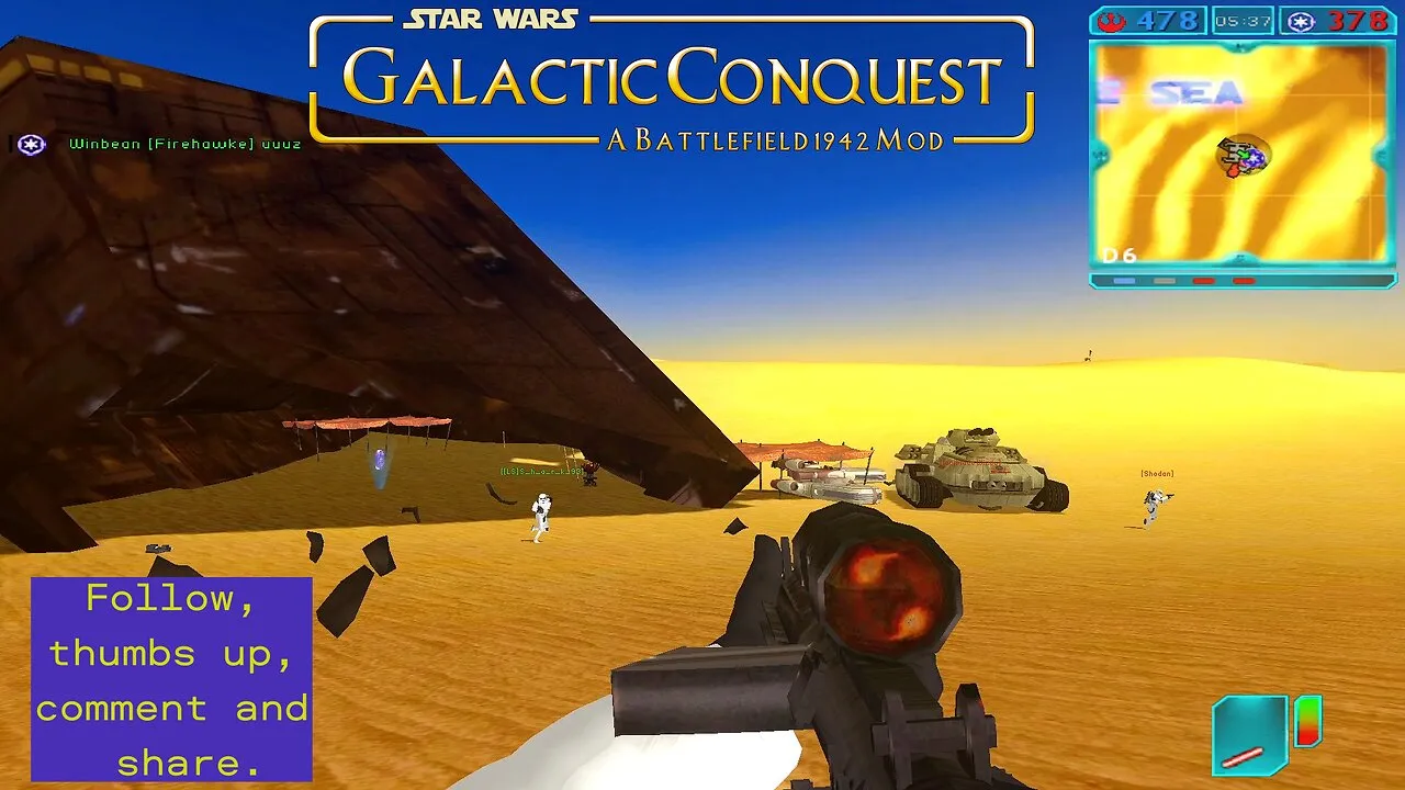 BF1942⧸GC: GC TATOOINE The desperate cry for help to all rebels!!