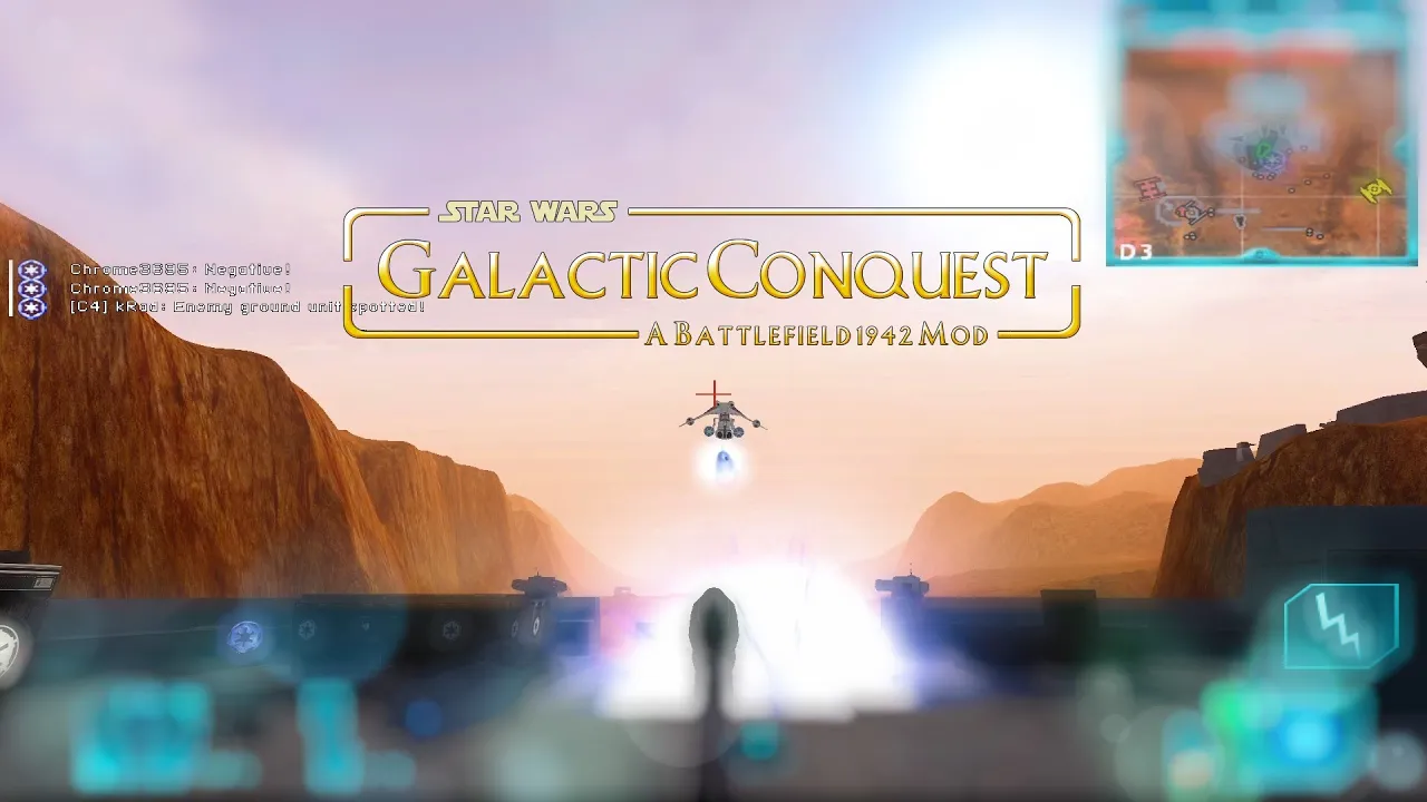 Capture the Flag Like Never Before in Galactic Conquest Mod for Battlefield 1942.