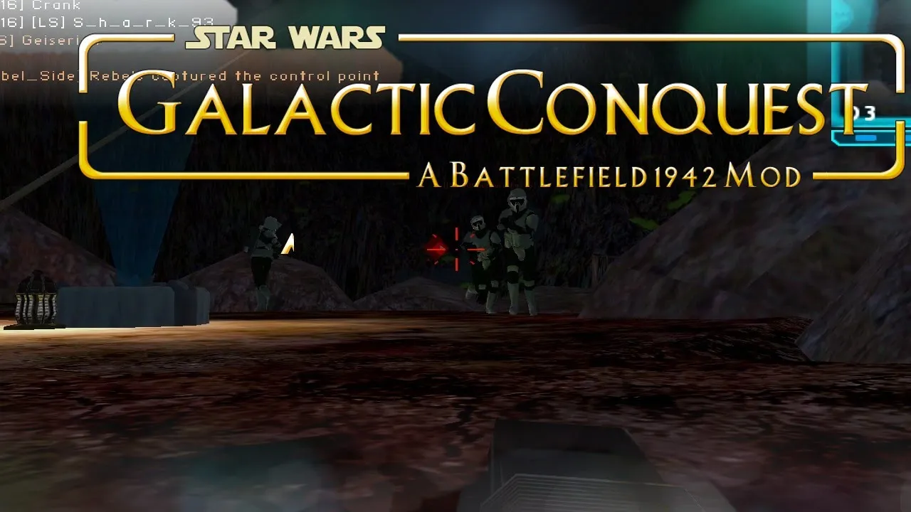 Exploring the Dark Caves of Galactic Conquest Mod in Battlefield 1942!